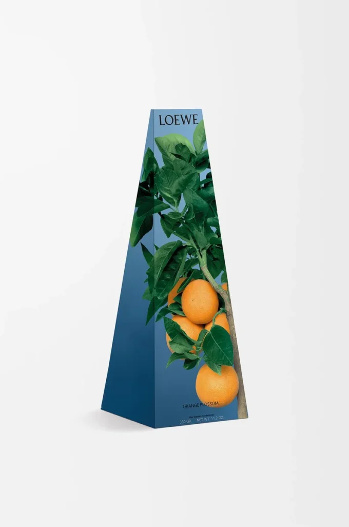 Duftkerzenhalter mit Orangenblütenwachs Helle Mandarine