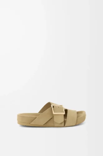 Ease Buckle Slide aus Wildleder Sahara