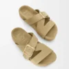 Ease Buckle Slide aus Wildleder Sahara