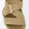 Ease Buckle Slide aus Wildleder Sahara