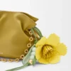 Tulpenanhänger aus klassischem Kalbsleder Gelb