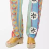 Espadrille-Pantolette mit Plateau aus pflanzlich gegerbtem Kalbsleder in Ocker
