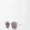 Fantasy Slim Sonnenbrille Weiß/Elfenbein