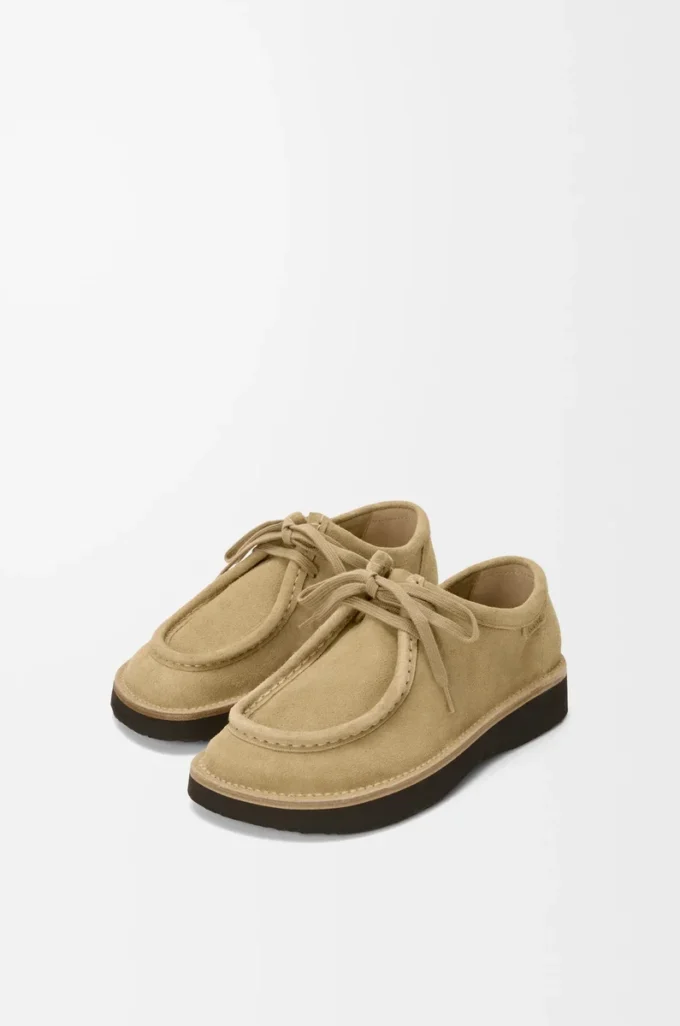 Faro Schnürschuh aus Wildkalbsleder Sahara