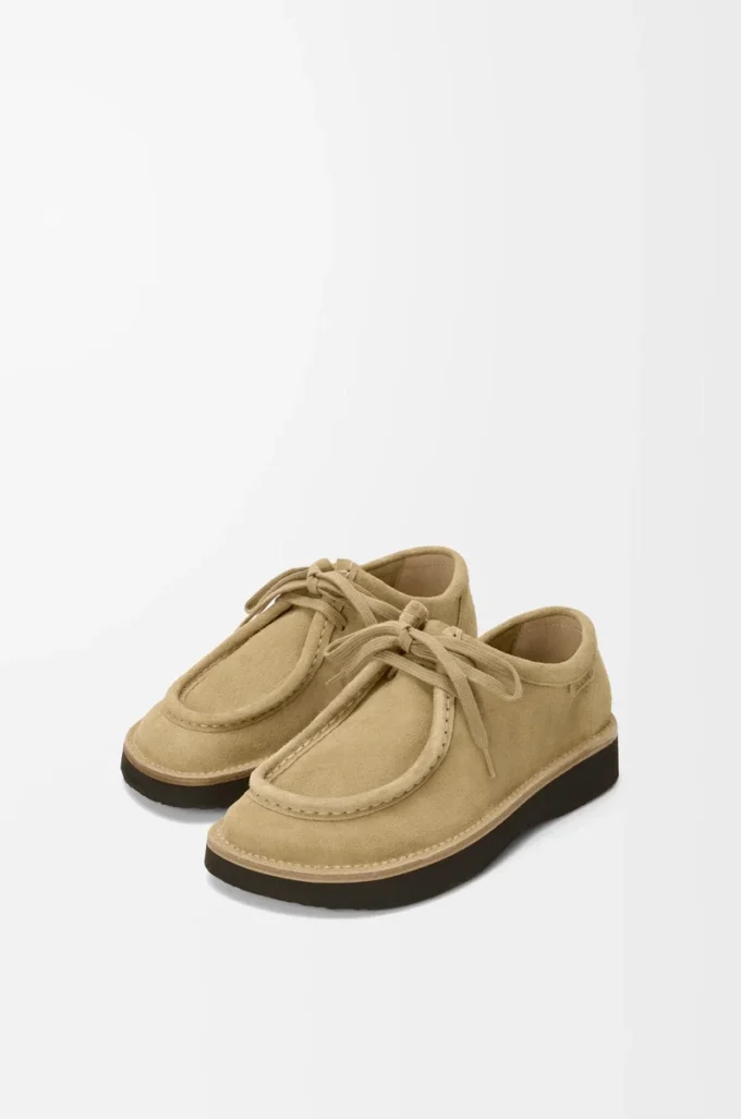 Faro Schnürschuh aus Wildkalbsleder Sahara