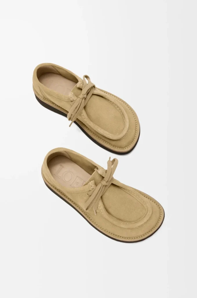 Faro Schnürschuh aus Wildkalbsleder Sahara