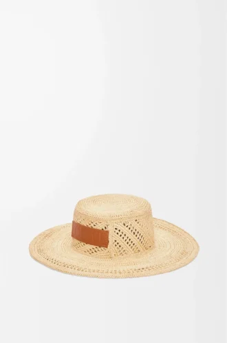 Fischerhut aus Raffia in Natur