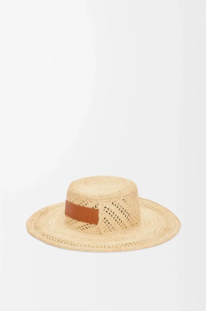 Fischerhut aus Raffia in Natur