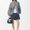 Flamenco-Hoodie aus Baumwolle und Kaschmir Grau
