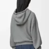 Flamenco-Hoodie aus Baumwolle und Kaschmir Grau