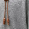 Flamenco-Hoodie aus Baumwolle und Kaschmir Grau
