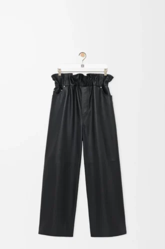 Flamenco-Hose aus Nappalammleder Schwarz