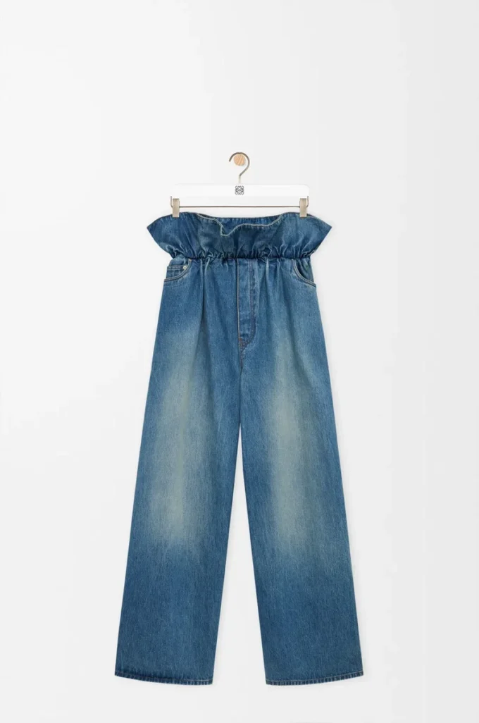 Flamenco-Jeans aus Denim Denimblau