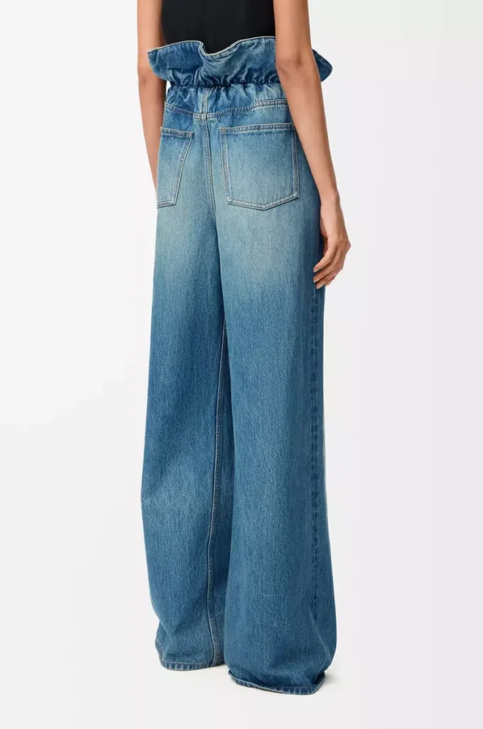 Flamenco-Jeans aus Denim Denimblau