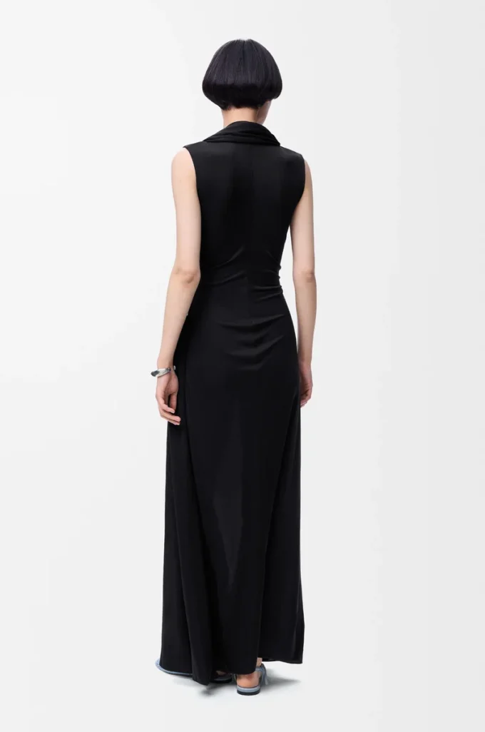 Flamenco-Kleid aus Seide Schwarz