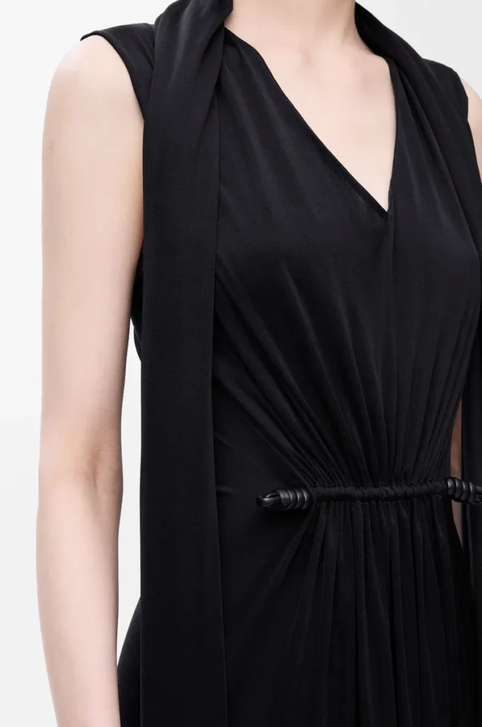 Flamenco-Kleid aus Seide Schwarz