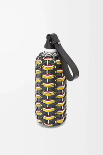 FLASCHE IN ALUMINIUM/KALBSLEDER Grün/Mehrfarbig