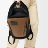 Flex Rolltop-Rucksack aus Canvas und Wildleder Schwarz/Dunkelgold Flex Rolltop-Rucksack aus Canvas und Wildleder Schwarz/Dunkelgold