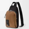 Flex Sling aus Canvas und Wildleder Schwarz/Dunkelgold