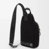 Flex Sling aus Canvas und Wildleder Schwarz/Dunkelgold