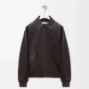 Fliegerjacke aus Hirschleder in Oxblood