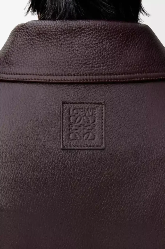 Fliegerjacke aus Hirschleder in Oxblood