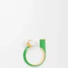 Flor-Ring aus Sterlingsilber und Emaille Gold/Weiß