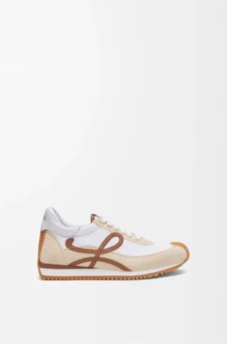 Flow Runner 2.0 aus Nylon und Wildleder Chocolate/Almost Optic
