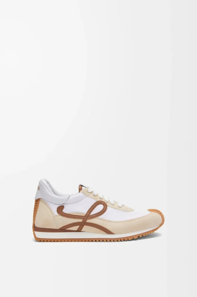 Flow Runner 2.0 aus Nylon und Wildleder Chocolate/Almost Optic