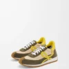 Flow Runner 2.0 aus Nylon und Wildleder Creme/Gelb/Olivgrün