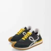 Flow Runner 2.0 aus Nylon und Wildleder Schwarz/Weiß/Khaki