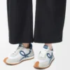 Flow Runner 2.0 aus Nylon und Wildleder Weiß/Hellblau