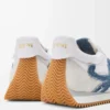 Flow Runner 2.0 aus Nylon und Wildleder Weiß/Hellblau
