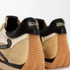 Flow Runner aus Nylon und Wildleder Gold/Schwarz
