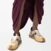 Flow Runner aus Nylon und Wildleder Gold/Schwarz