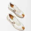 Flow Runner aus Nylon und Wildleder in Schokoladenbraun/Fast Optic