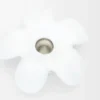 Flower Hat Anhänger aus Sterlingsilber Silber/Weiß