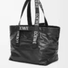 Fold Shopper aus Papierkalbsleder Schwarz