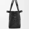 Fold Shopper aus Papierkalbsleder Schwarz