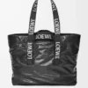 Fold Shopper aus Papierkalbsleder Schwarz