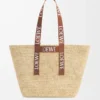 Fold Shopper aus Raffia Natur/Hellbraun