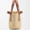 Fold Shopper aus Raffia Natur/Hellbraun