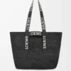 Fold Shopper aus Raffia Schwarz