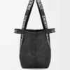 Fold Shopper aus Raffia Schwarz