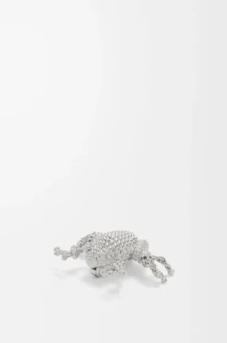 Froschbrosche Silber