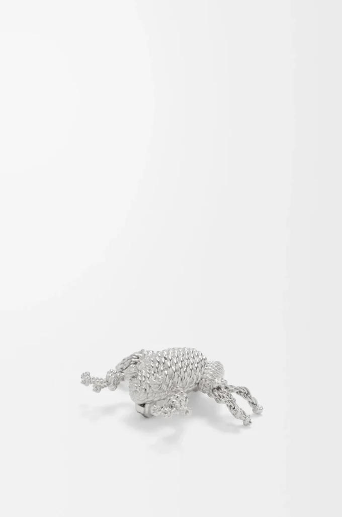Froschbrosche Silber