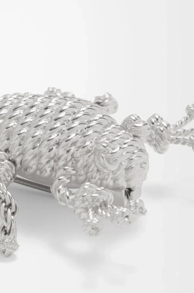 Froschbrosche Silber