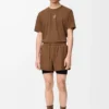 Funktionsshorts aus technischem Shell-Material in Toffee