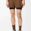Funktionsshorts aus technischem Shell-Material in Toffee