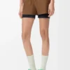 Funktionsshorts aus technischem Shell-Material in Toffee